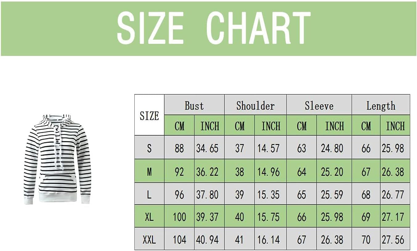 Womens Fashion Long Sleeve Stripe Hooded Tops Sweatshirts,2​021 Fall Casual Drawstring Hoodies Jackets Outwear Sweaters Back to School Turtleneck Sweater for Women Pro-Motion White