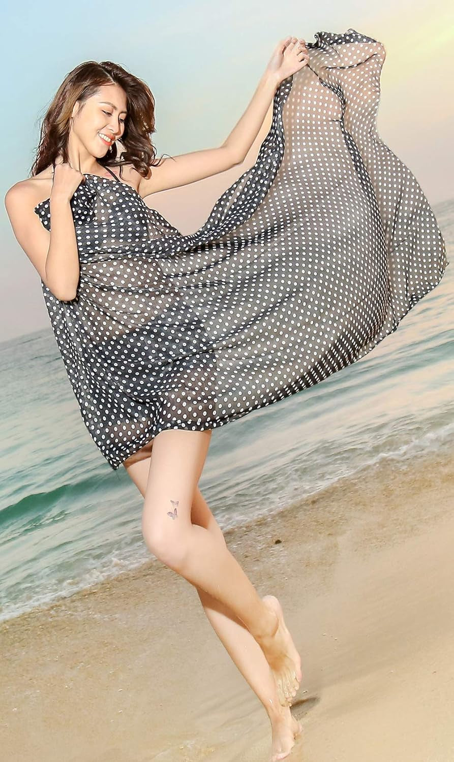 Women'S Swimsuit Cover up Sarong Chiffon Beach Bikini Pareo Wrap