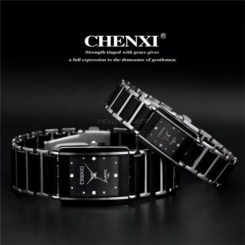Top Luxury Brand Chenxi Watch Fashion Rectangle Watches Mens Watches Womens Watches Lovers Watches Quartz Horloge Mannen
