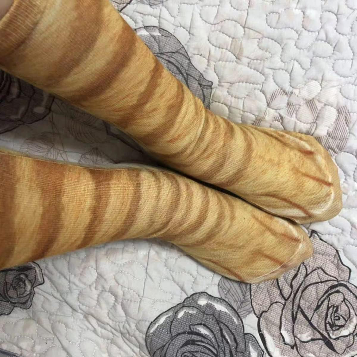 Mens Boys Novelty Funny Crazy Graphic Photo 3D Print Casual Long Crew Tube Socks