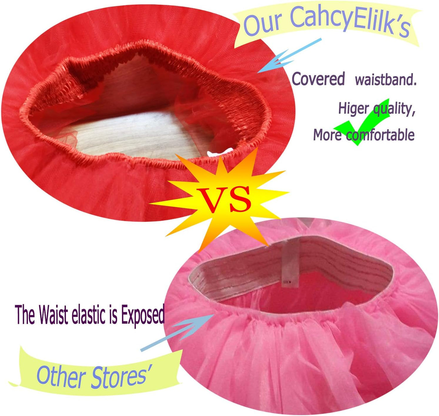 Women'S Classic 6 Layered Puffy Mini Tulle Tutu Bubble Halloween Tutu Skirt Rose Red Fuchsia Small