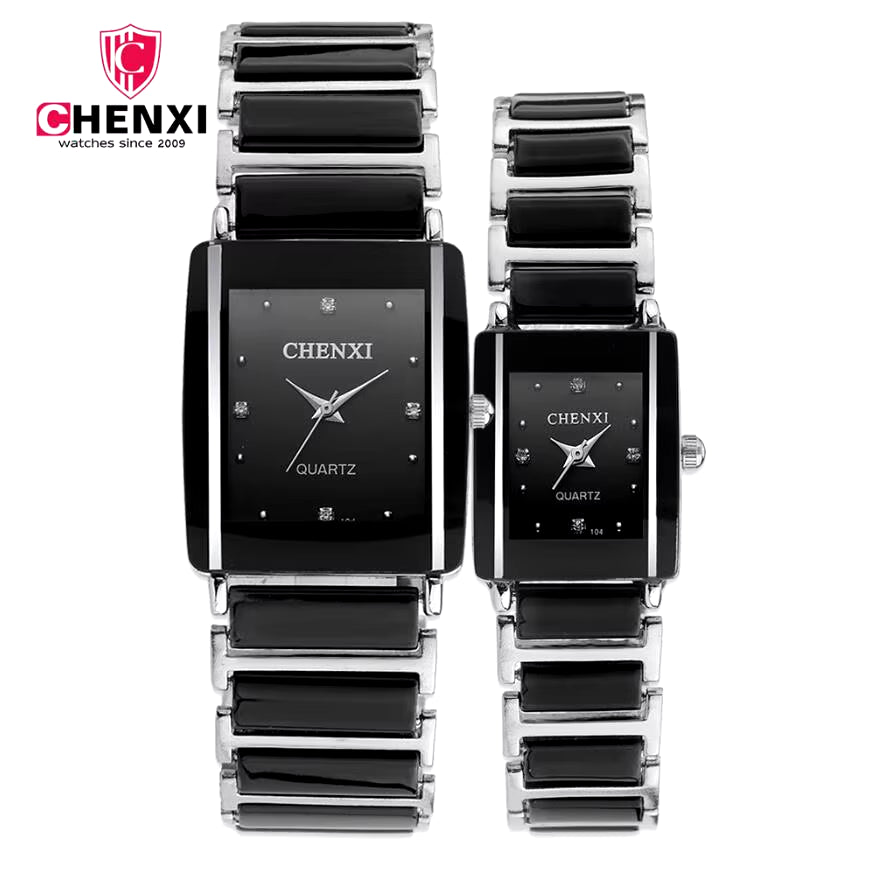 Top Luxury Brand Chenxi Watch Fashion Rectangle Watches Mens Watches Womens Watches Lovers Watches Quartz Horloge Mannen